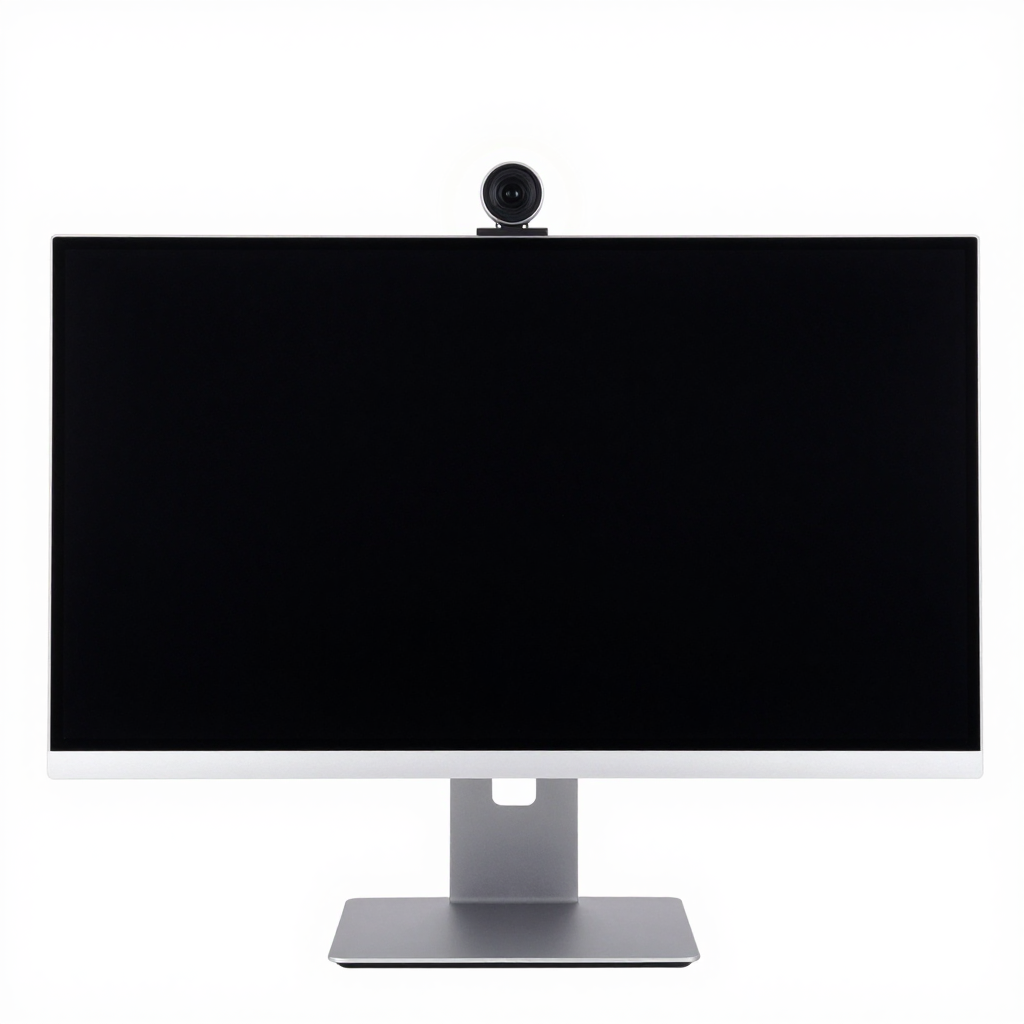Eclipse 24-Inch High-Resolution Monitor with Built-In Webcam for Professional Video Conferencing