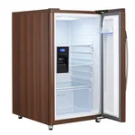RusticCool Mini Fridge - Compact Rustic-Style Refrigerator with Natural Wood Finish - 2